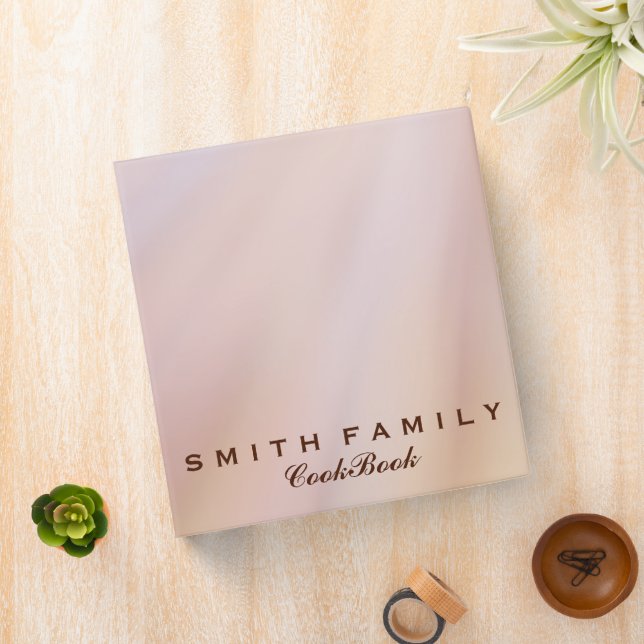 Personalized Family Recipe Cookbook Binder (In Situ)