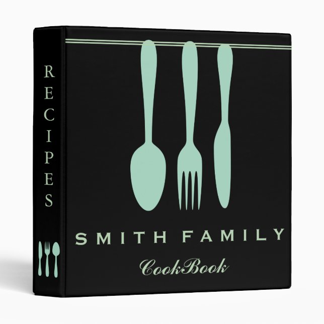 Personalized Family Recipe Cookbook Binder (Front/Spine)