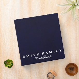 Personalized Family Recipe Cookbook Binder