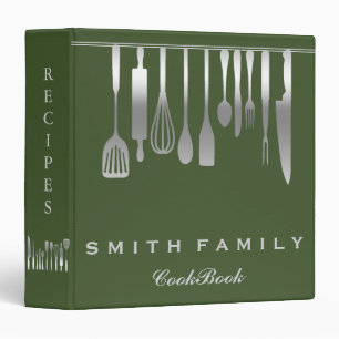 Personalized Family Recipe Cookbook Binder