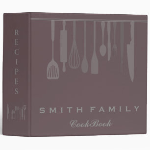 Personalized Family Recipe Cookbook Binder
