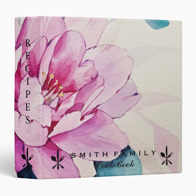 Personalized Family Recipe Cookbook Binder (Front/Spine)
