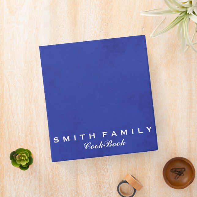 Personalized Family Recipe Cookbook Binder (In Situ)