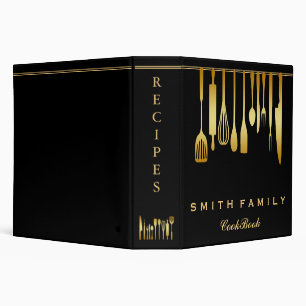 Personalized Family Recipe Cookbook Binder