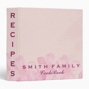 Personalized Family Recipe Cookbook Binder