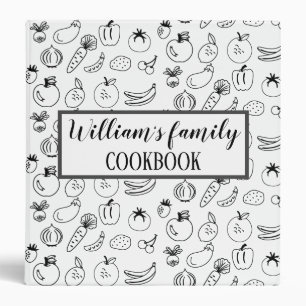 Personalized Family Recipe Cookbook Binder