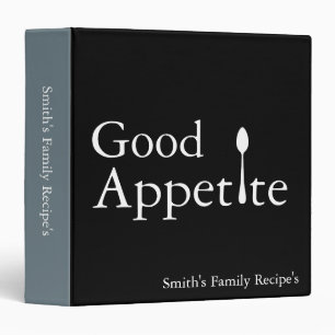 Personalized Family Recipe Cookbook Binder