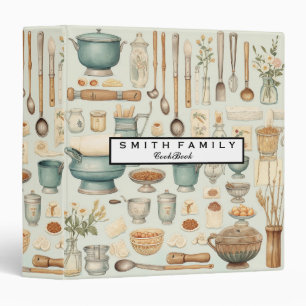Personalized Family Recipe Cookbook Binder
