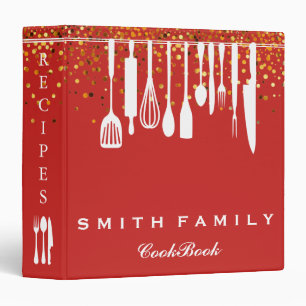 Personalized Family Recipe Cookbook Binder