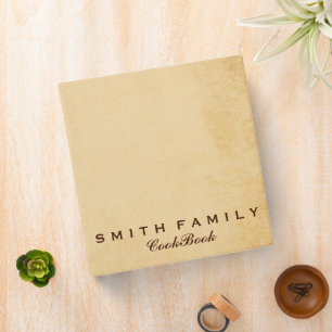 Personalized Family Recipe Cookbook Binder