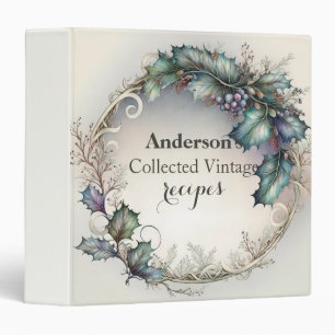 Personalized Family Recipe Cookbook Binder