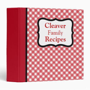Personalized Family Recipe Cookbook Binder Gift