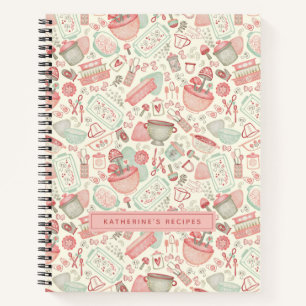 Personalized Family Recipe Cookbook Notebook