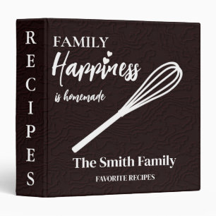 Personalized Family Recipe Cookbook Wood  Binder