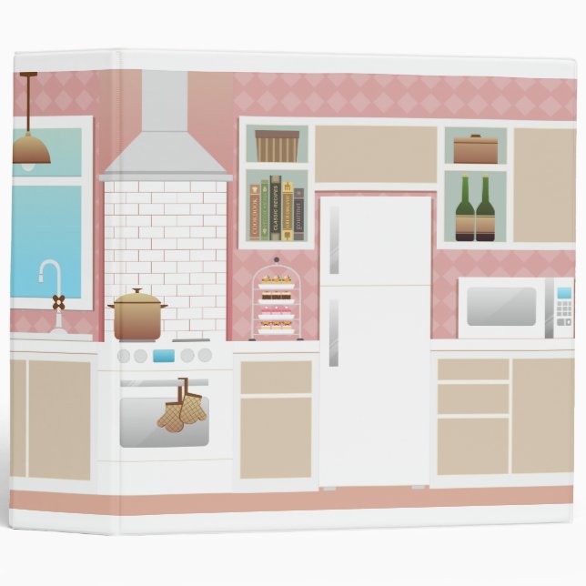 Personalized Family Recipe Cookbook Wood Binder (Front/Spine)