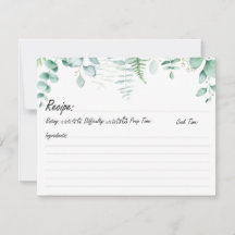 Personalized Family Recipe Eucalyptus Modern