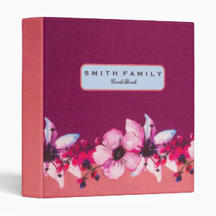 Personalized Family Recipe Utensils Cookbook Binder