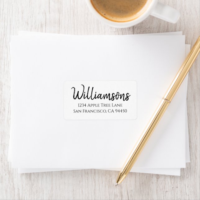 Personalized Family Return Shipping Labels (Insitu)