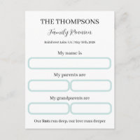 Personalized Family Reunion Activity Game kit Set