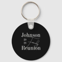 Personalized Family Reunion Black White Keepsake