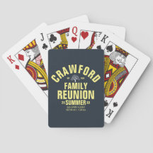 Personalized Family Reunion Classic Playing Cards