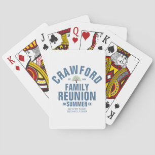 Personalized Family Reunion Classic Playing Cards