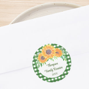 Personalized Family Reunion Classic Round Sticker