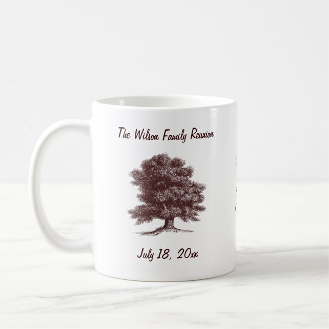 Personalized Family Reunion Coffee Mug (Left)