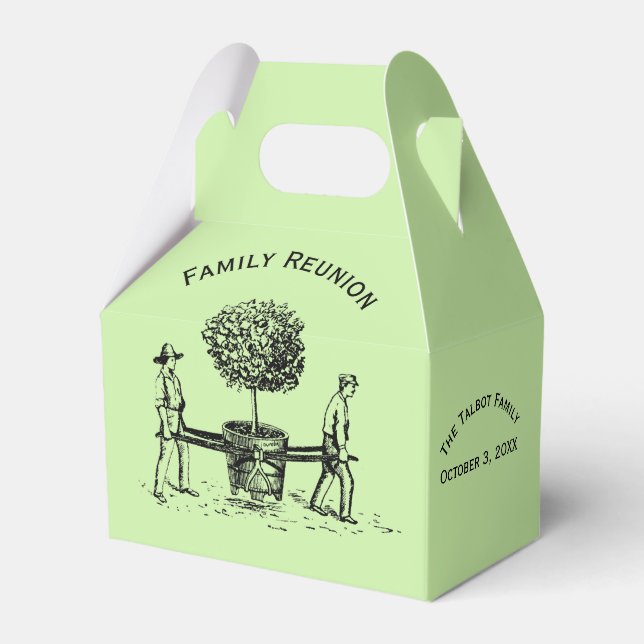 Personalized Family Reunion Favour Box Save Tree 2 (Front Side)