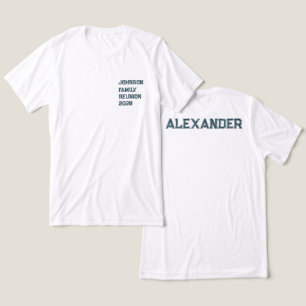Personalized Family Reunion Green Pocket Design Tri-Blend Shirt