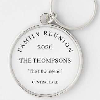 Personalized Family Reunion Keepsake Keychain