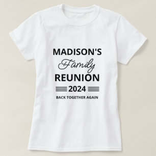Personalized Family Reunion Matching Back Together T-Shirt