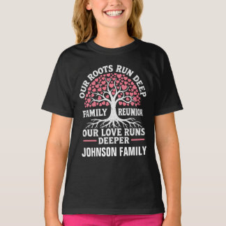 Personalized Family Reunion Our Roots Deep Tree  T-Shirt