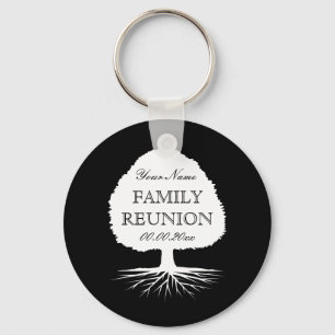 Personalized family reunion party favour keychains