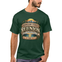 Personalized Family Reunion Rustic Mountain Lake 