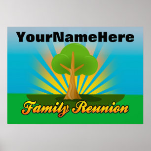 Personalized Family Reunion Sign