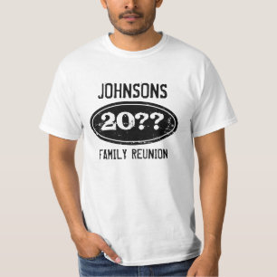 Personalized family reunion t shirts with date