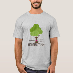 Personalized Family Reunion Tree Heart T-Shirt