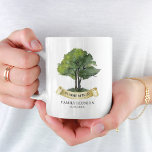Personalized Family Reunion Tree Keepsake Name Two-Tone Coffee Mug<br><div class="desc">Featuring a watercolor tree,  this cute minimalist family reunion personalized mug template is easy to customize and ready to add your yearly family gathering details this year. You can click the "Personalize" button to add your reunion event.</div>