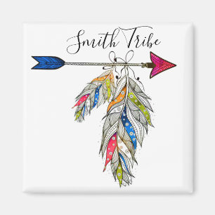 Personalized family tribe magnet