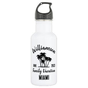 Personalized family vacation 532 ml water bottle