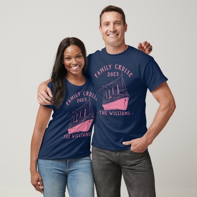 Personalized Family Vacation Cruise Ship Trip T-Shirt (Unisex)