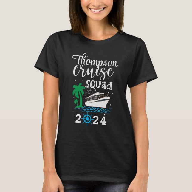 Personalized Family Vacation Cruise Squad Group T-Shirt (Front)