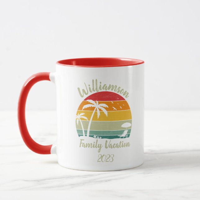 Personalized family vacation mug (Left)