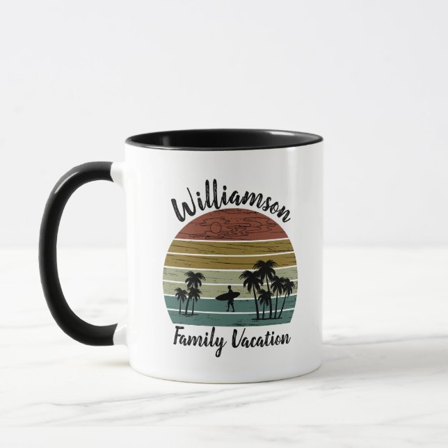 Personalized family vacation mug (Left)