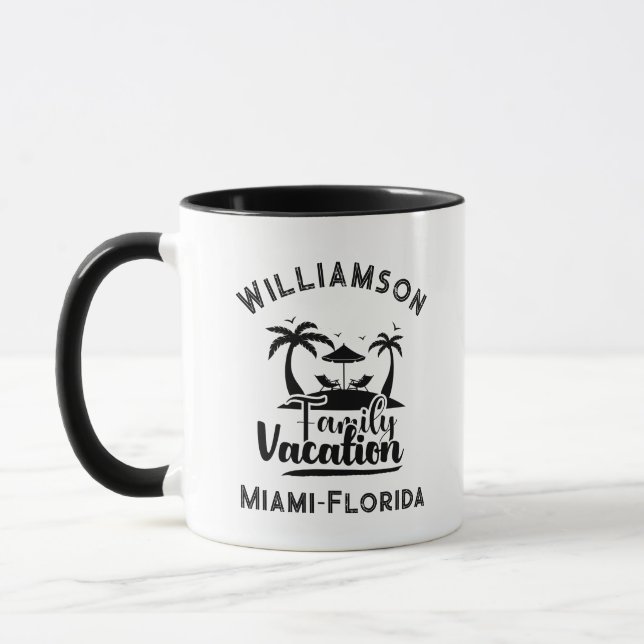 Personalized family vacation mug (Left)