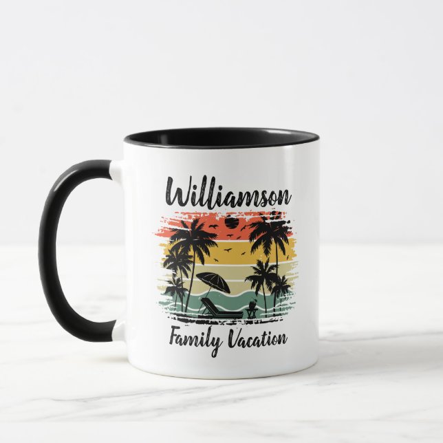 Personalized family vacation mug (Left)