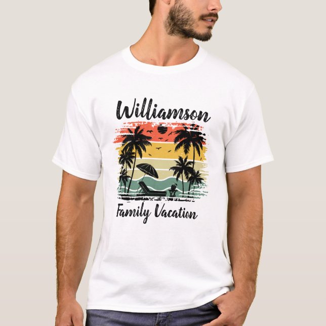 Personalized family vacation T-Shirt (Front)