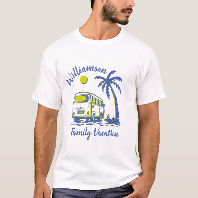 Personalized family vacation T-Shirt (Front)