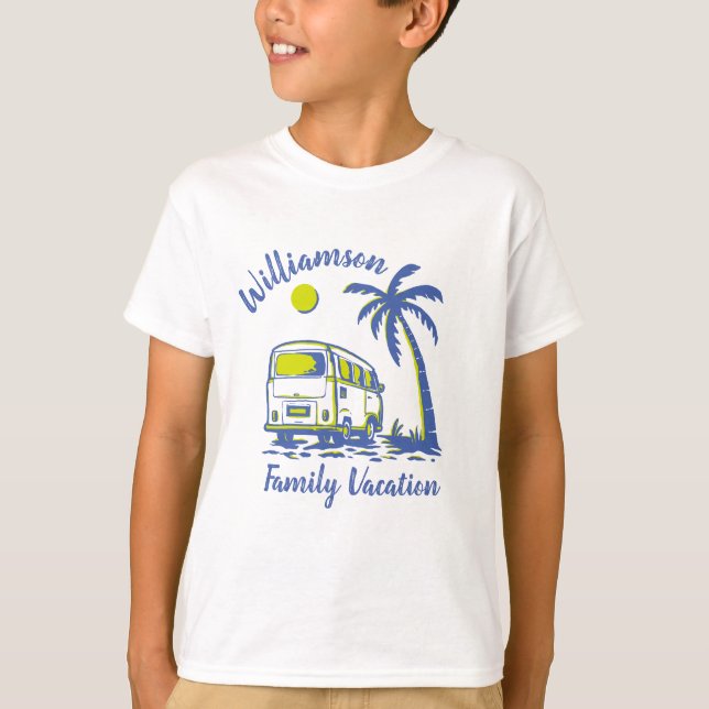 Personalized family vacation T-Shirt (Front)